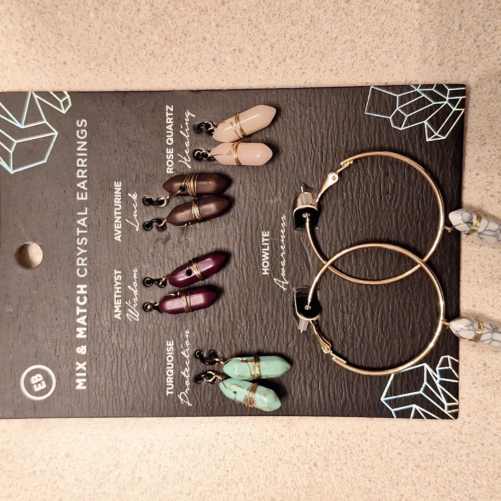 crystal earrings